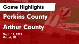 Perkins County  vs Arthur County  Game Highlights - Sept. 12, 2022