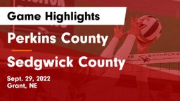 Perkins County  vs Sedgwick County  Game Highlights - Sept. 29, 2022