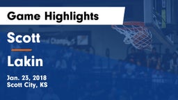 Scott  vs Lakin  Game Highlights - Jan. 23, 2018