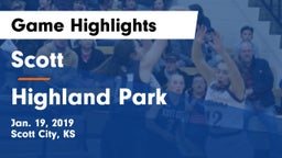 Scott  vs Highland Park  Game Highlights - Jan. 19, 2019