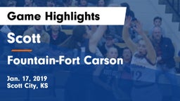 Scott  vs Fountain-Fort Carson  Game Highlights - Jan. 17, 2019