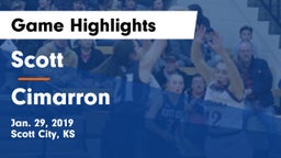 Scott  vs Cimarron  Game Highlights - Jan. 29, 2019