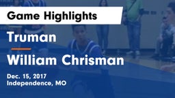 Truman  vs William Chrisman  Game Highlights - Dec. 15, 2017