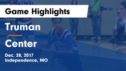 Truman  vs Center Game Highlights - Dec. 28, 2017