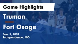 Truman  vs Fort Osage  Game Highlights - Jan. 5, 2018