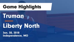 Truman  vs Liberty North Game Highlights - Jan. 30, 2018