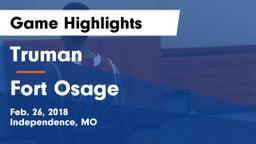 Truman  vs Fort Osage  Game Highlights - Feb. 26, 2018