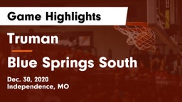 Truman  vs Blue Springs South  Game Highlights - Dec. 30, 2020