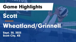 Scott  vs Wheatland/Grinnell Game Highlights - Sept. 30, 2023