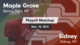 Matchup: Maple Grove vs. Sidney  2016