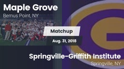Matchup: Maple Grove vs. Springville-Griffith Institute  2018