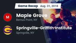 Recap: Maple Grove vs. Springville-Griffith Institute  2018