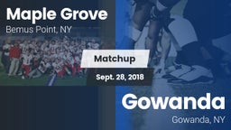 Matchup: Maple Grove vs. Gowanda  2018