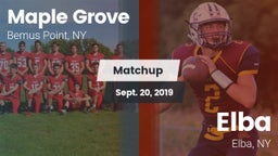 Matchup: Maple Grove High Sch vs. Elba  2019