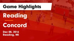 Reading  vs Concord  Game Highlights - Dec 08, 2016