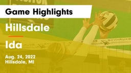 Hillsdale  vs Ida  Game Highlights - Aug. 24, 2022