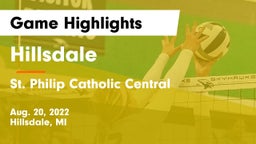 Hillsdale  vs St. Philip Catholic Central  Game Highlights - Aug. 20, 2022