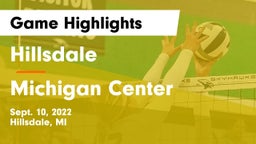 Hillsdale  vs Michigan Center Game Highlights - Sept. 10, 2022