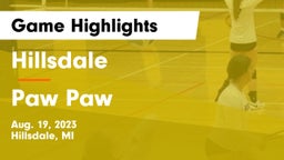Hillsdale  vs Paw Paw  Game Highlights - Aug. 19, 2023