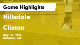 Hillsdale  vs Clinton  Game Highlights - Aug. 23, 2023