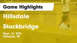 Hillsdale  vs Stockbridge  Game Highlights - Sept. 14, 2023