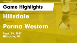 Hillsdale  vs Parma Western  Game Highlights - Sept. 28, 2023