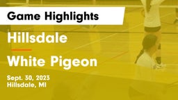 Hillsdale  vs White Pigeon Game Highlights - Sept. 30, 2023