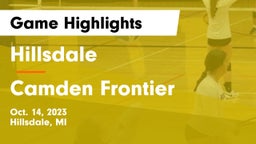 Hillsdale  vs Camden Frontier Game Highlights - Oct. 14, 2023