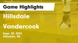 Hillsdale  vs Vandercook Game Highlights - Sept. 30, 2023