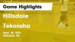 Hillsdale  vs Tekonsha Game Highlights - Sept. 30, 2023