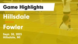 Hillsdale  vs Fowler Game Highlights - Sept. 30, 2023