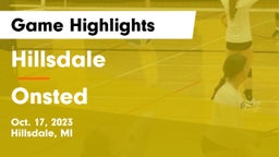 Hillsdale  vs Onsted  Game Highlights - Oct. 17, 2023