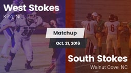 Matchup: West Stokes High vs. South Stokes  2016