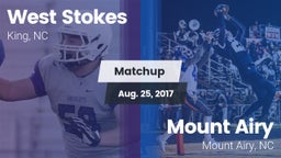 Matchup: West Stokes High vs. Mount Airy  2017