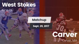 Matchup: West Stokes High vs. Carver  2017