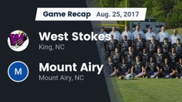 Recap: West Stokes  vs. Mount Airy  2017