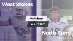 Matchup: West Stokes High vs. North Surry  2017