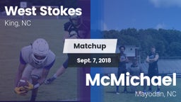 Matchup: West Stokes High vs. McMichael  2018