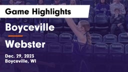 Boyceville  vs Webster  Game Highlights - Dec. 29, 2023
