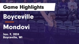 Boyceville  vs Mondovi  Game Highlights - Jan. 9, 2024