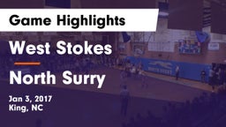 West Stokes  vs North Surry Game Highlights - Jan 3, 2017