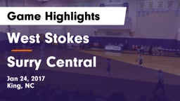 West Stokes  vs Surry Central  Game Highlights - Jan 24, 2017