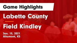 Labette County  vs Field Kindley  Game Highlights - Jan. 15, 2021