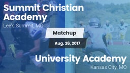 Matchup: Summit Christian vs. University Academy 2017