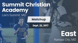 Matchup: Summit Christian vs. East  2017