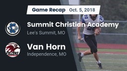 Recap: Summit Christian Academy vs. Van Horn  2018