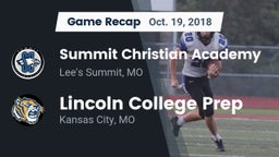 Recap: Summit Christian Academy vs. Lincoln College Prep  2018