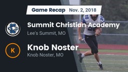 Recap: Summit Christian Academy vs. Knob Noster  2018