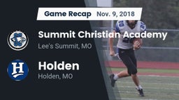 Recap: Summit Christian Academy vs. Holden  2018
