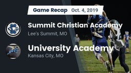 Recap: Summit Christian Academy vs. University Academy 2019